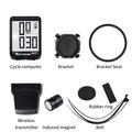 WEST BIKING MTB Landevejscykel Computer Skærm Baggrundslys Vandtæt Trådløs Multifunktions Cykel Speedometer - Sort