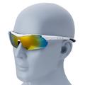 WEST BIKING Motorcykelbriller Multilayer Mirror Lens Powersports Solbriller Goggles - Hvid