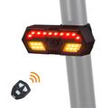 WEST BIKING YP0701314 LED-baglygte til cykel Cykelhorn Blinklys Advarsel Baglygte med fjernbetjening