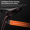WEST BIKING YP0701420 Smart sensing cykellygte farverig LED MTB baglygte advarselslampe