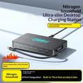 WLX-60A 8-i-1 100W GaN-opladningsstation til skrivebordet med udtrækkeligt USB-C-kabel