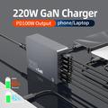 WLX-F8A 6-porte 220W GaN stationær opladningsstation - Grå