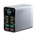 WLX-G2 165W GaN-opladningsstation til skrivebordet - 140W PD, 10 USB-C- og USB-A-porte