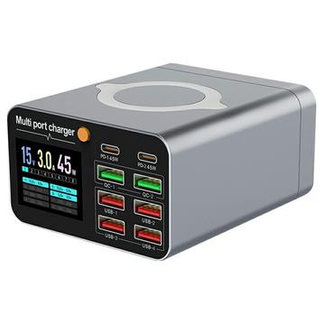 WLX-M2 GaN stationær opladningsstation med trådløs opladning - 80W