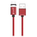 Wsken X1 Magnetisk USB 2.0 / MicroUSB Data Og Ladekabel - Rød