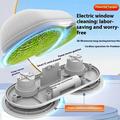 WV-291 Elektrisk vinduesvasker med to hoveder og forlængerstang - hvid / safir