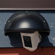 Vægmonteret sol-/regnskærm i plast til overvågningskamera