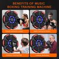 Vægmonteret smart boksemaskine med musik - sort
