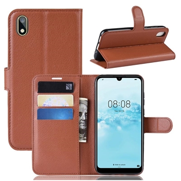 Huawei Y5 (2019) Pung Cover med Magnetisk Lukning - Brun