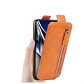 Lynlåslomme Xiaomi Poco X4 Pro 5G Vertikal Flip Cover - Brun