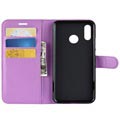 Huawei Nova 3 Flip Cover med Kortholder - Lilla