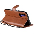 Huawei Nova 5T, Honor 20/20S Pung Taske med Magnetisk Lukning - Brun