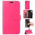 Huawei P20 Pung Taske med Magnetisk Lukning - Hot Pink