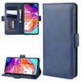 Samsung Galaxy A20s Pung Taske med Magnetisk Lukning - Blå