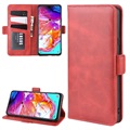 Samsung Galaxy A20s Pung Taske med Magnetisk Lukning - Rød