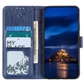 Samsung Galaxy A21s Pung Taske med Magnetisk Lukning - Blå