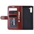 Samsung Galaxy Note10 Pung Taske med Magnetisk Lukning - Brun