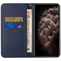 Samsung Galaxy S22 5G Coverpung - Kulfiber - Blå