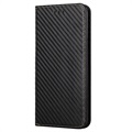 iPhone 14 Pro Pung Cover - Karbonfiber - Sort