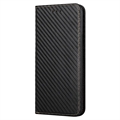 iPhone 14 Pro Max Pung Cover - Karbonfiber - Sort