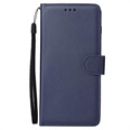 Samsung Galaxy S10+ Pung Taske med Stativ - Mørkeblå
