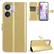 Xiaomi Redmi 13C 5G/Poco M6 Pung Cover med Magnetisk Lukning - Guld