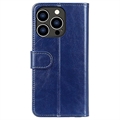 iPhone 15 Pro Max Pung med Magnetisk Lukning - Blå