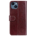 iPhone 15 Pung med Magnetisk Lukning - Brun