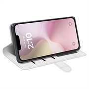 iPhone 16e Pung med Magnetisk Lukning - Hvid