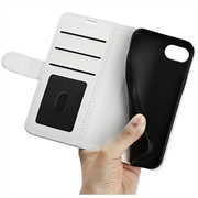 iPhone 16e Pung med Magnetisk Lukning - Hvid