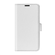 iPhone 16e Pung med Magnetisk Lukning - Hvid