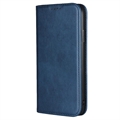iPhone XR Retro Pung Taske med Magnetisk Lukning - Blå