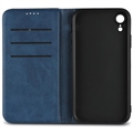 iPhone XR Retro Pung Taske med Magnetisk Lukning - Blå