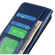 Samsung Galaxy A17 Pung Etui med Stativ - Blå