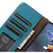 Motorola Moto G75 Læderpung med RFID - Blå