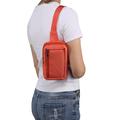 Vandafvisende bryst- og skuldertaske i nylon - passer til 6.5"- 7.2"-telefoner - orange