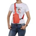 Vandafvisende bryst- og skuldertaske i nylon - passer til 6.5"- 7.2"-telefoner - orange