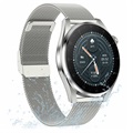 Vandtæt Smartwatch med 02 Sensor T3 - Milanese Rem - Sølv