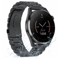 Vandtæt Smartwatch med 02 Sensor T3 - Rustfrit Stål - Sort