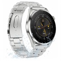 Vandtæt Smartwatch med 02 Sensor T3 - Rustfrit Stål - Sølv