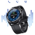 Vandtæt Smartwatch med Pulsmåler L16 - Silikone - Sort