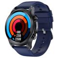 Vandtæt Sports Smartwatch med EKG E400 - TPU Rem - Blå