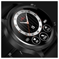 Vandtæt Sports Smartwatch med EKG E400 - Elegant Rem - Sort