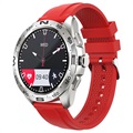 Vandtæt Sports Smartwatch med Silikone Rem i32 - Rød