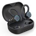 Vandtætte trådløse sportsøretelefoner med berøringsføler - Sort