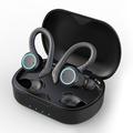 Vandtætte trådløse sportsøretelefoner med berøringsføler - Sort