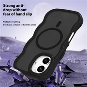 iPhone 16 Bølgekant magnetisk hybrid cover