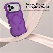 iPhone 17 Pro Bølgekant magnetisk hybrid cover - lilla