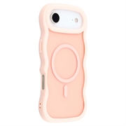 iPhone Air Bølgekant magnetisk hybrid cover - pink