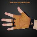 West Biking YP0211196 Sports / cykel handsker - Non-slip - Åndbar og justerbar design - XL - Brun / sort
